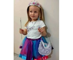 Kostiumų karalienė princesė karūna rankinė 9 vnt.
