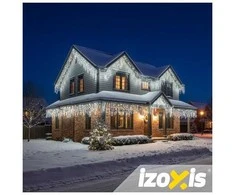 Lauko šviestuvai 500LED 22.5m šalta balta Izoxis 26705