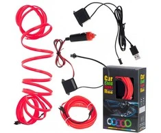 Salono LED apšvietimas ambient light, 3m, raudona sp.