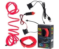 Salono LED apšvietimas ambient light, 5m, raudona sp.