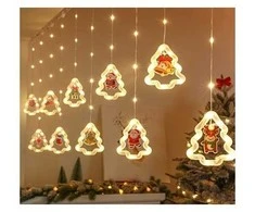 LED Kalėdų eglutės paveikslėlio uždangos lemputės 3 m 10 USB lempučių