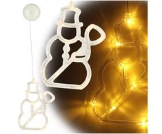 LED pakabinamas apšvietimas Kalėdų dekoracijos sniego senis 49cm 10 LED