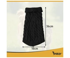 Dog/cat clothes dydis L juodas Purlov 26218