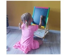 Dvipusė medinė piešimo lenta Kruzzel
