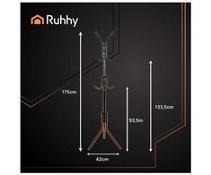 Standing coat rack 170cm - juodas Ruhhy 26362