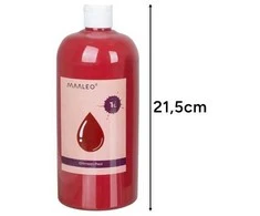 Plakatų dažai - 12 vnt. x 1 l rinkinys Maaleo 26345
