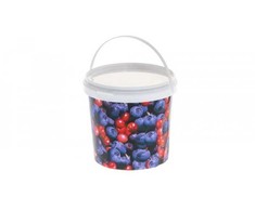 Plastikinis kibiras su dangčiu Marjukka 1L