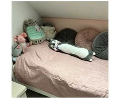 Minkštas ilgas miegojimo žaislas vaikams 70cm Kruzzel 24714