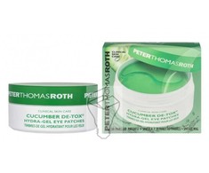 Peter Thomas Roth P.T. Roth agurkų detoksikuojantys drėkinamieji geliniai paakių pleistrai, 60 vnt.