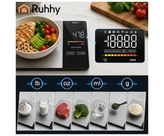 „Ruhhy 24632“ virtuvinės svarstyklės su „Bluetooth“