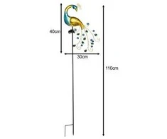 Gardlov 25281 peacock solar lamp