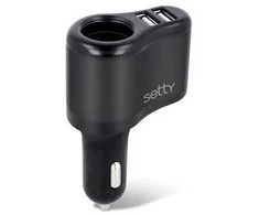 Setty Automobilio šakotuvas RGS-01 2xUSB 2A