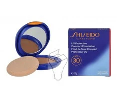 Shiseido Uv Protective Maquillaje Solar Compacto Recargable Spf30 Medium rusvai gelsvas, 12 g
