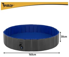 Folding dog pool/pen 160x30 Purlov