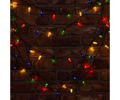 TelForceone Styginių šviesos PINE CONE 100LED 8m daugiaspalvis Forever Light