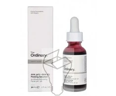 The Ordinary AHA 30% + BHA 2% Peeling Solution šveičiamasis tirpalas veidui, 30 ml