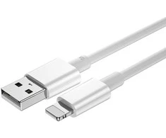 WIWU kabelis C006 USB - Lightning 1,2 m 2,4A baltos spalvos