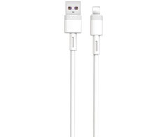 XO kabelis NB-Q166 USB - Lightning 1,0 m 5A, baltas