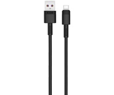 XO kabelis NB-Q166 USB - USB-C 1,0 m 5A juodos spalvos