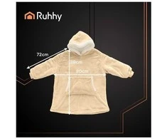 Bluza XXL - koc smėlio spalva Ruhhy 26146