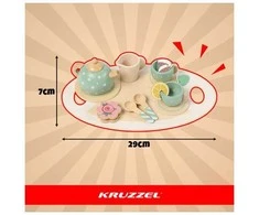 Children's tea set žalias Kruzzel 26393