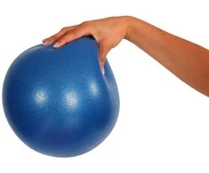 MOVES Pilates kamuolys Soft Over ball 21-23cm mėlynas