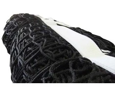 Netex Lauko teniso tinklas PP 3 mm (juodas su trosu)