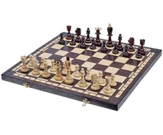 Provechess Šachmatai ir šaškės (Big) 500x250x60mm, karalius 100mm