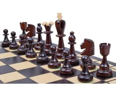 Provechess Šachmatai ir šaškės (Big) 500x250x60mm, karalius 100mm