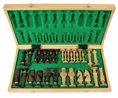 Provechess Šachmatai Royal DE LUX 650x325x80mm, karalius 130mm ąžuoliniai (Ekskliuzyvas)