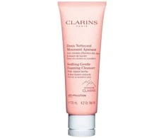 Clarins Soothing švelnus Foaming Valiklis veido prausiklis sausai / jautriai odai, 125 ml