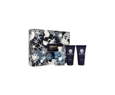 Versace rinkinys: Pour Homme tualetinis vanduo vyrams, 50 ml + Pour Homme balzamas po skutimosi, 50 ml + Pour Homme plaukų ir kūno losjonas visų tipų odai, 50 ml
