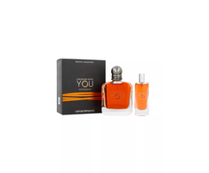 Set Emporio Armani: Stronger With You Intensely Eau De Parfum For Men, 100 ml + Stronger With You Intensely Eau De Parfum For Men, 15 ml