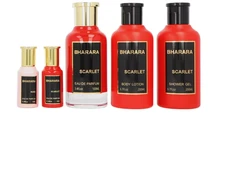 Set Bharara Collection: Scarlet EDP 100ml + Dušo želė 200ml + Losjonas kūnui 200ml + EDP 10ml + Rose EDP 10ml