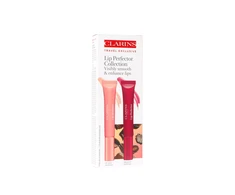 „Clarins Lip Perfector Duo“ rinkinys – 01 „Rose Shimmer“ 12 ml + 08 „Plum Shimmer“ 12 ml