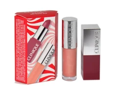 Clinique Clinique rinkinys (Lipstick Pop Lip Spalva + Pop Splash)