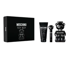 Moschino „Toy Boy“ rinkinys: kvapusis vanduo (100 ml) + kvapnusis kūno gelis (100 ml) + kvapusis vanduo (10 ml)