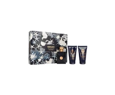 Versace Dylan Mėlyna Pour Homme Eau De Toilette, 50 ml Purškiklis Gel De Baño, 50 ml Balsamo After Shave, 50 ml