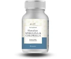 Grasole HAWAIIAN SPIRULINA &amp; CHLORELLA, maisto papildas, 90 kaps.