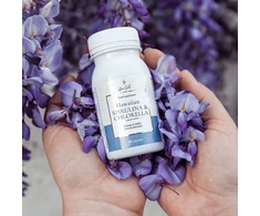 Grasole HAWAIIAN SPIRULINA &amp; CHLORELLA, maisto papildas, 90 kaps.
