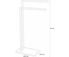Pastatomas rankšluosčių laikiklis Sealskin Tube, baltas