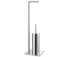 Pastatomas tualeto šepetys su WC popieriaus laikikliu Sealskin Tube, chromas