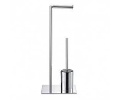 Pastatomas tualeto šepetys su WC popieriaus laikikliu Sealskin Tube, chromas