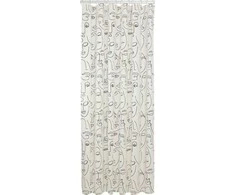 Vonios dušo užuolaida Sealskin Mind, juoda/balta(180x200)