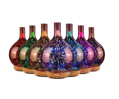 3D eterinių aliejų difuzorius, 100 ml ultragarsinis aromaterapijos vėsaus rūko oro drėkintuvas, happy people DD-03