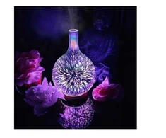 3D eterinių aliejų difuzorius, 100 ml ultragarsinis aromaterapijos vėsaus rūko oro drėkintuvas, happy people DD-03