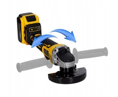 Akumuliatorinio smūginio veržliasūkio ir kampinio šlifuoklio rinkinys Happy people HP-GS Max ImpactGrind V6 2 akumuliatoriai 88V, 350 Nm, M14