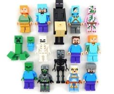 Figūrėlių rinkinys 12 vnt. minecraft figūrėlės, Happy people M-19