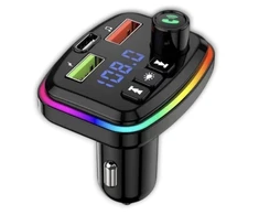 FM siųstuvas su Bluetooth 5.0 ir USB-C jungtimi, Happy people M-06