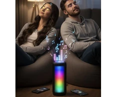 Happy People AN 98/10 MS-3625BT kolonėlė su USB, FM funkcijomis ir LED šviesomis